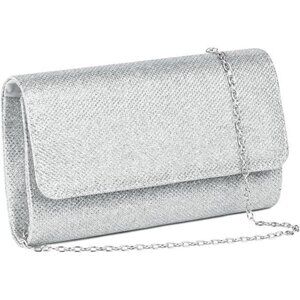 Clutch Purse, Evening Bag for Women Zipper Shoulder Bag for Wedding and Party